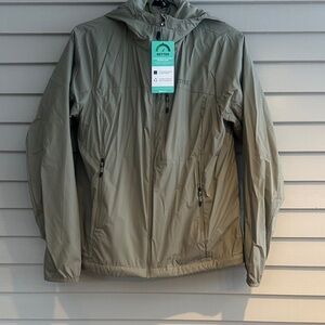 Marmot women Ether DriClime Lightweight Jacket with hoody in muted green